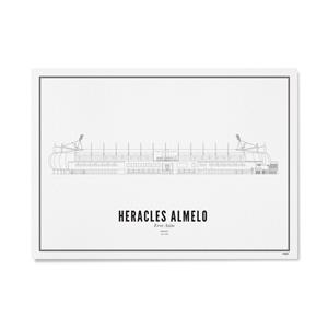 Wijck stadion print Erve Asito stadion A3 30 x 40