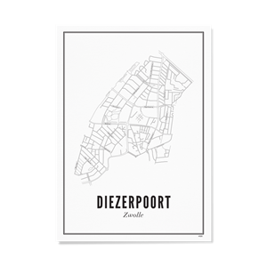 Wijck Diezerpoort poster 40 x 50 cm