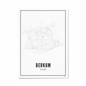 Wijck Zwolle Berkum poster 40 x 50