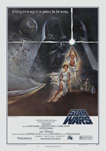Karo-art Poster- Star Wars - A long time ago in a galaxy far far away, Originele Filmposter, Premium Print, Professioneel Fotopapier
