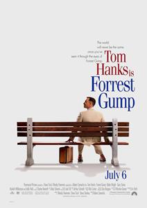 Karo-art Poster- Tom Hanks is Forrest Gump, Originele Filmposter, Premium kwaliteit, Professioneel Fotopapier