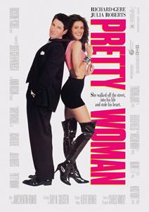 Karo-art Poster - Pretty Woman, Julia Roberts en Richard Gere, Originele Filmposter, Premium Print, Professioneel Fotopapier