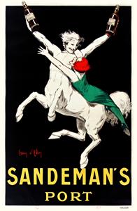 Karo-art Poster - Sandeman's Port, 1920, Premium print, verpakt in stevige kartonnen rolkoker
