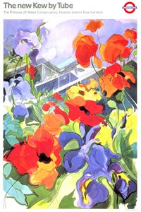 Karo-art Poster - The New Kew, 1987 originele poster ter promotie van londense metro, Premium Print