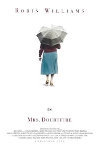 Karo-art Poster - Robin Williams in Mrs Doubtfire, Originele Filmposter, Premium Print, Professioneel Fotopapier