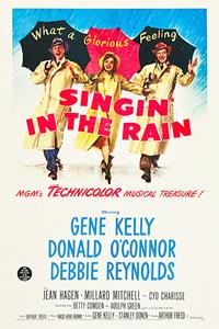 Karo-art Poster - Singin in the Rain, 1952 , Gene Kelly, Originele Filmposter, Premium Print, Professioneel Fotopapier