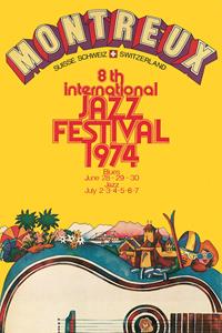 Karo-art Poster - Montreux, 1974 jazz festival originele poster