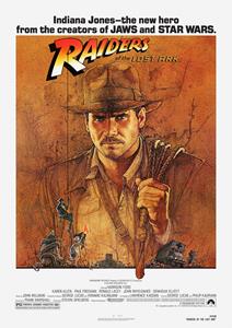Karo-art Poster - Indiana Jones, The Raiders of the Lost Ark, Originele Filmposter, Premium Print, Professioneel Fotopapier