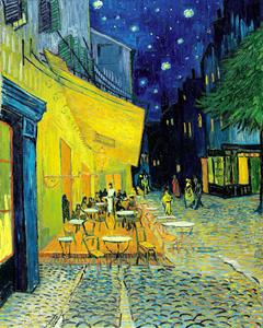 Karo-art Poster - Vincent van Gogh, Terras van een cafe, Premium Print