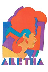 Karo-art Poster - Aretha Franklin, Kleurrijke poster uit 1968, Premium Print, Professioneel Fotopapier