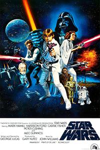 Karo-art Poster - Star Wars - A New Hope, Originele Filmposter, Premium Print, Professioneel Fotopapier