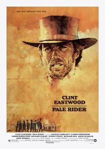 Karo-art Poster- Pale Rider - Clint Eastwood, Originele Filmposter, Premium Print, Professioneel Fotopapier