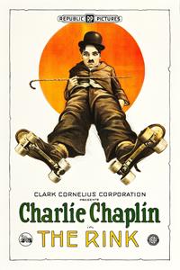 Karo-art Poster -Charlie Chaplin - The Rink, 1916, Originele Filmposter, Premium Print, Professioneel Fotopapier