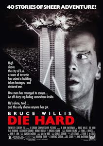 Karo-art Poster - Bruce Willis - Die Hard, Originele Filmposter, Premium Print, Professioneel Fotopapier