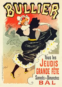 Karo-art Poster - Bullier, Pour Le bal, 1899, Premium Print, verpakt in stevige kartonnen rolkoker