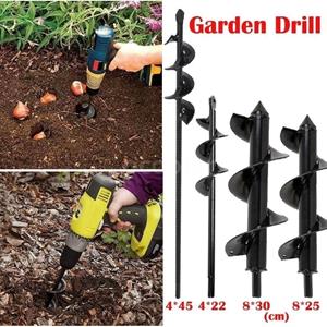 Roto Planter Tuinvijzel Spiraalboorbevestiging Lamp Plantpost Bedding Plantvijzelgereedschap 4x22cm