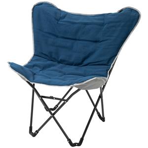 Outsunny campingstoel, opvouwbaar en lichtgewicht, stevig stalen frame, antislip voeten, ideaal voor buiten, 88 x 74 x 84 cm, blauw | Aosom.nl