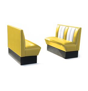 Fiftiesstore Classic Retro Diner Bank Bel Air HW120 Geel
