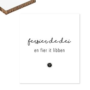 Kruskes Re-board Interieur poster  - Fersier de dei en fier it libben