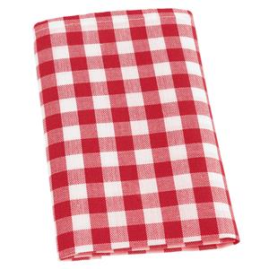 ERWIN M. Servet Chatelete geruit; 40x40 cm (BxL); rood/wit; 6 stuk / verpakking