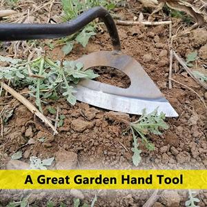 Refreshing Home 2PCS Holle Kleine Schoffel Volledig Mangaan Staal Tuinieren Hand-held Geheel stalen Geharde Holle Schoffel Planten Ploegen en Wieden Gereedschap 2PC