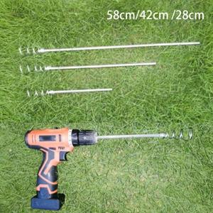 Refreshing Home Roestvrijstalen onkruidsnijder Wieder Tuinplanten Losmakende spiraalboor 42cm