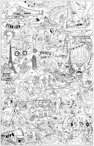 Dieter Coppens, Tom Suykens XL-kleurposter-vakantie -   (ISBN: 9789492533555)