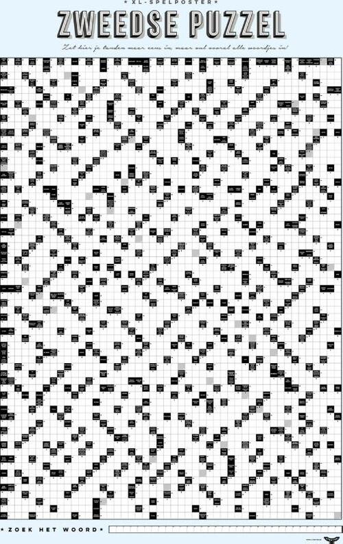 Dieter Coppens, Tom Suykens Stratier XL Spelposter - Zweedse puzzel - nr. 2 -   (ISBN: 9789492533777)