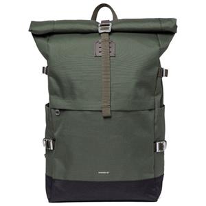 Sandqvist  Icon Rolltop Backpack 26 - Dagrugzak, grijs/olijfgroen