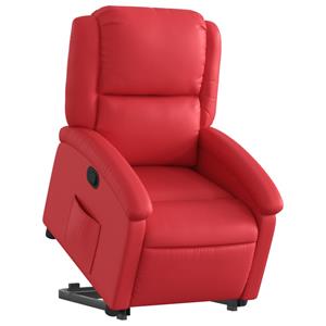 VidaXL Sta-op-stoel kunstleer rood