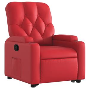 VidaXL Sta-op-stoel kunstleer rood