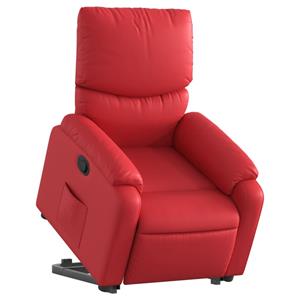 VidaXL Sta-op-stoel kunstleer rood