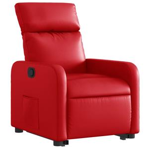 VidaXL Sta-op-stoel kunstleer rood