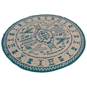  Bilberry Round Carpet - Tenttapijt, blauw/grijs