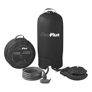 Luxe mobiele camping solar douche 11 liter met voetpomp bediening -