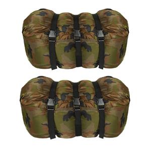 Merkloos Mummie slaapzak - Set van 2x stuks - 1 persoons - camouflage print - 210 x 80 cm -