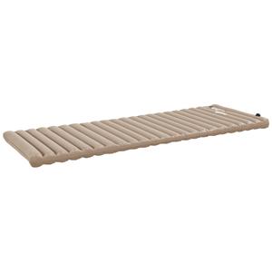 luchtmatras, comfortabel logeermatras met voetpomp, waterbestendig, eenvoudig op te bergen, 195 x 70 x 10 cm, khaki | Aosom.nl