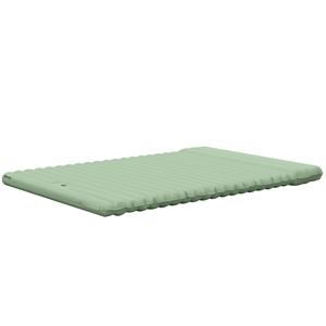 Outsunny opblaasbaar campingmatras, comfortabel met luchtpomp, inclusief kussen, 200 x 135 x 10 cm, duurzaam en lichtgewicht, groen | Aosom.nl