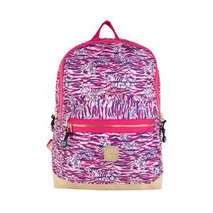 Pick Pack Pick & Pack Tiger Skin Backpack L Rosa