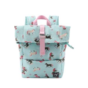 YLX Gear YLX Original Backpack Kids Bleached Aqua Horses