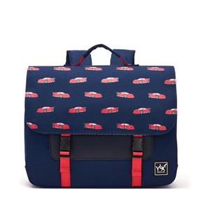 YLX Gear YLX Classic School Bag Navy Blue Red Cars