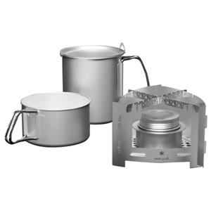 Snow Peak  Kaen Stove Koen Cooker Set - Spirituskookstel grijs