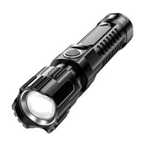 DUTRIEUX LED Zaklamp - USB Oplaadbaar High Power Kampeer Licht Waterdicht Zwart