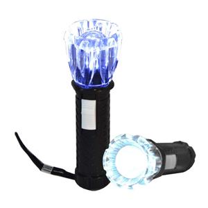 Merkloos Kinder zaklamp op batterijen - zwart - 10 cm - taslamp -