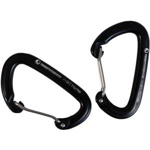  Pair of Aluminium AL-7075 High Strength carabiners - Hangmatbevestiging zwart