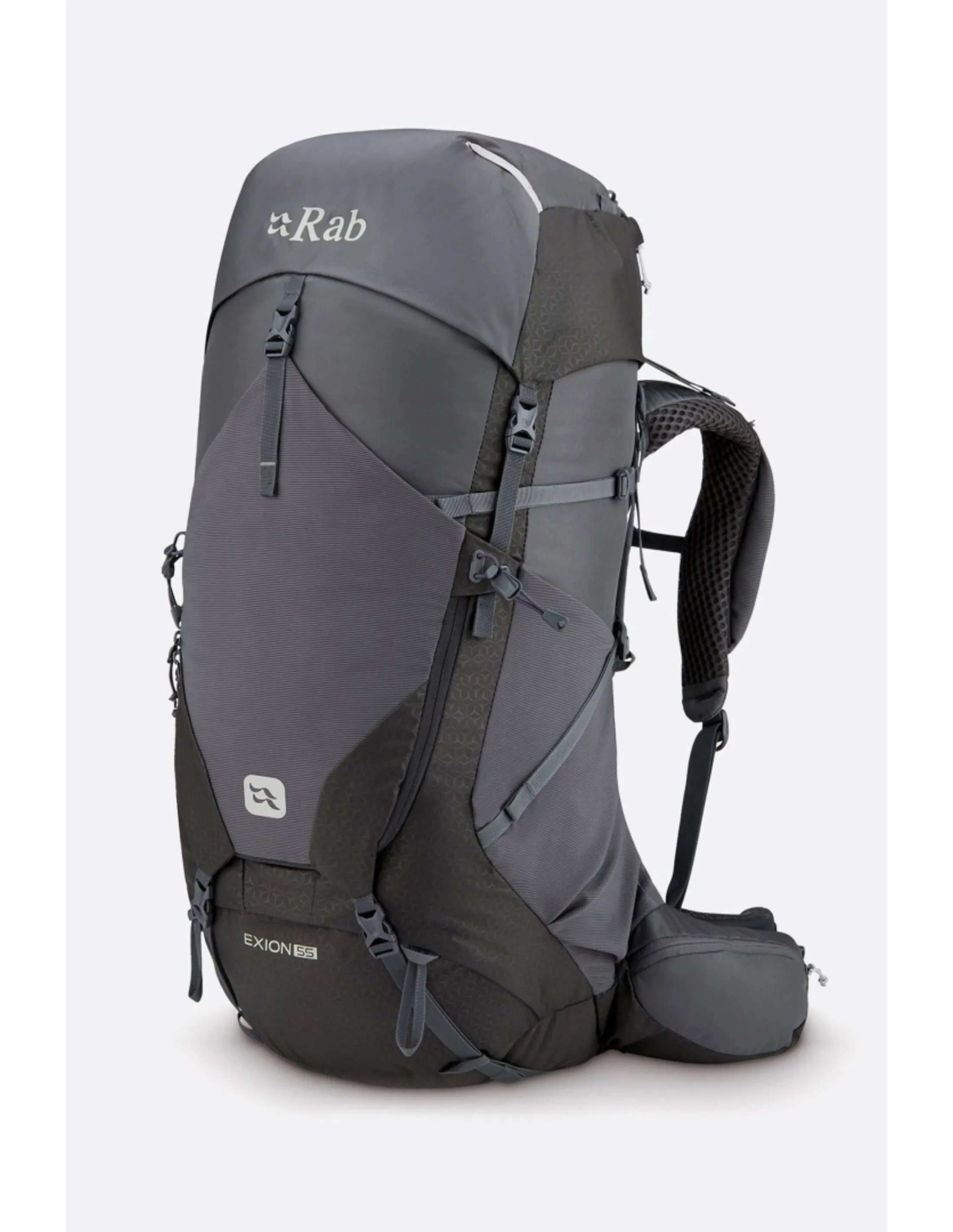 Rab Exion 55L Hiking Rugzak (Maat - M/L, Kleur - Anthracite/Graphene)
