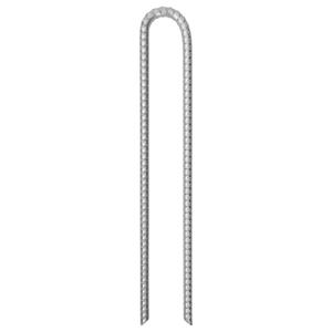 VidaXL Tentharingen 6 st U-vormig Ø12 mm 41,5 cm gegalvaniseerd staal