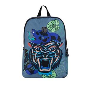 Pick Pack Pick & Pack Dangerous Cat Backpack L Jeans blue