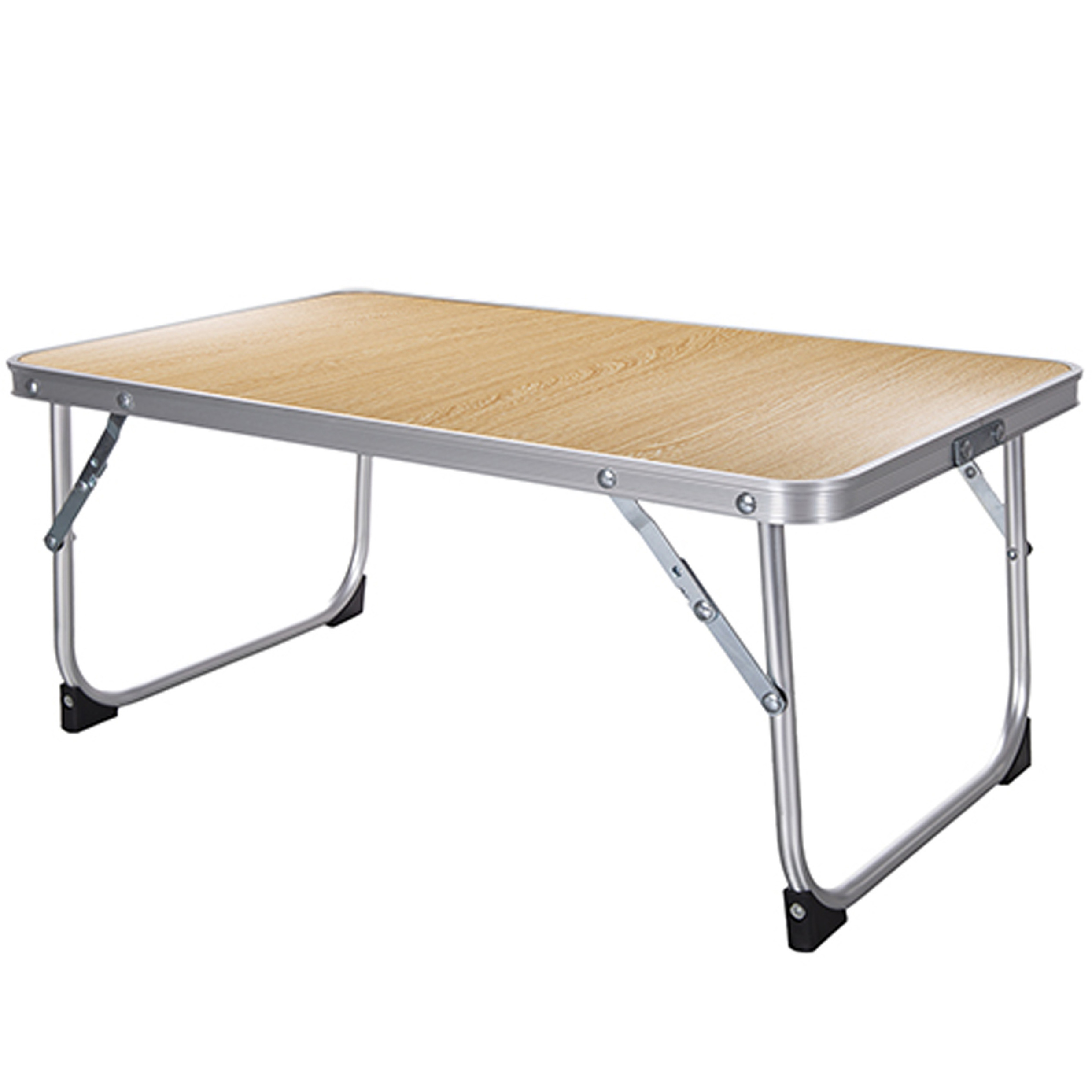 CM Camping tafel - aluminium - opvouwbaar en lichtgewicht - bruin - 56 x x 24  -