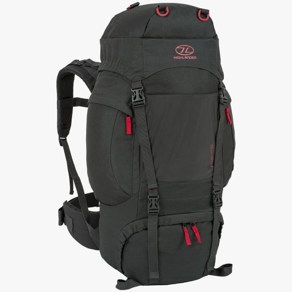 Backpackspullen.nl Highlander Rambler 66l backpack unisex - Charcoal
